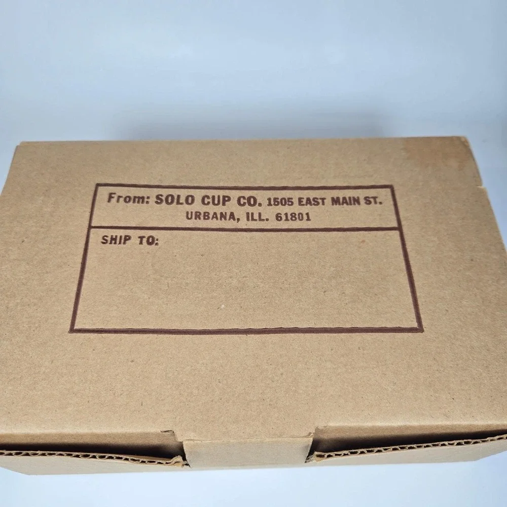 Vintage SOLO Cozy Cup Holders Blue Plastic Stackable 8 Original Box Retro‎ MCM